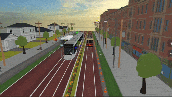 Animated gif of a user moving an object using 3DStreet Editor.