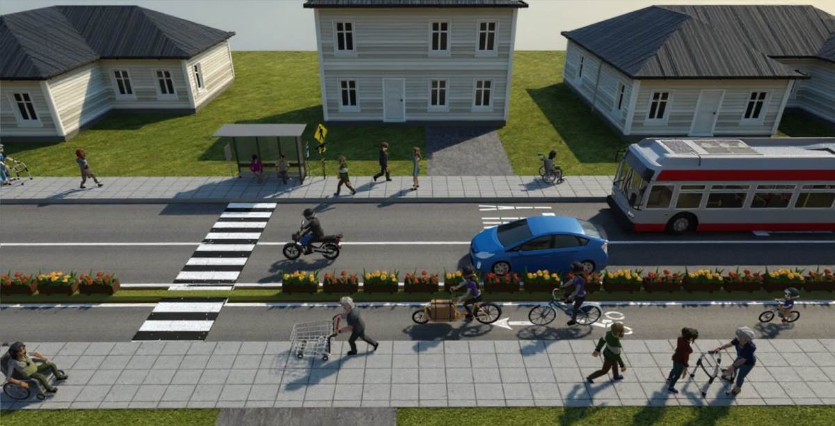 3DStreet scene after AI enhancement